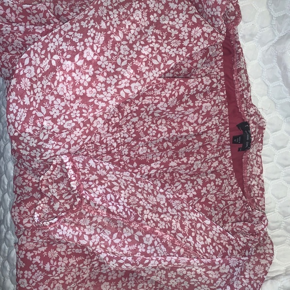 Off the shoulder flower printed dress - Picture 3 of 5